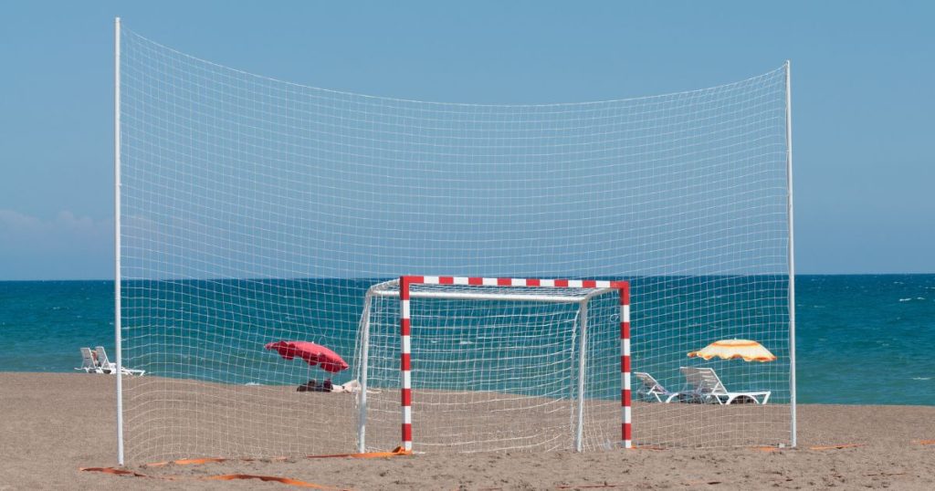 Una porta di beach soccer