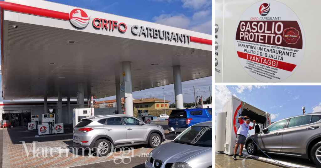 Grifo Carburanti, benzina e diesel: la stazione di servizio, il diesel garantito e l'area lavaggio auto