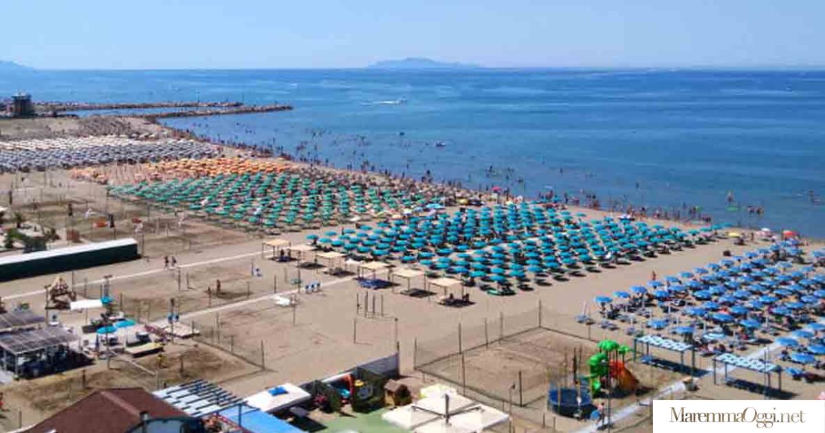 La spiaggia di Marina di Grosseto
