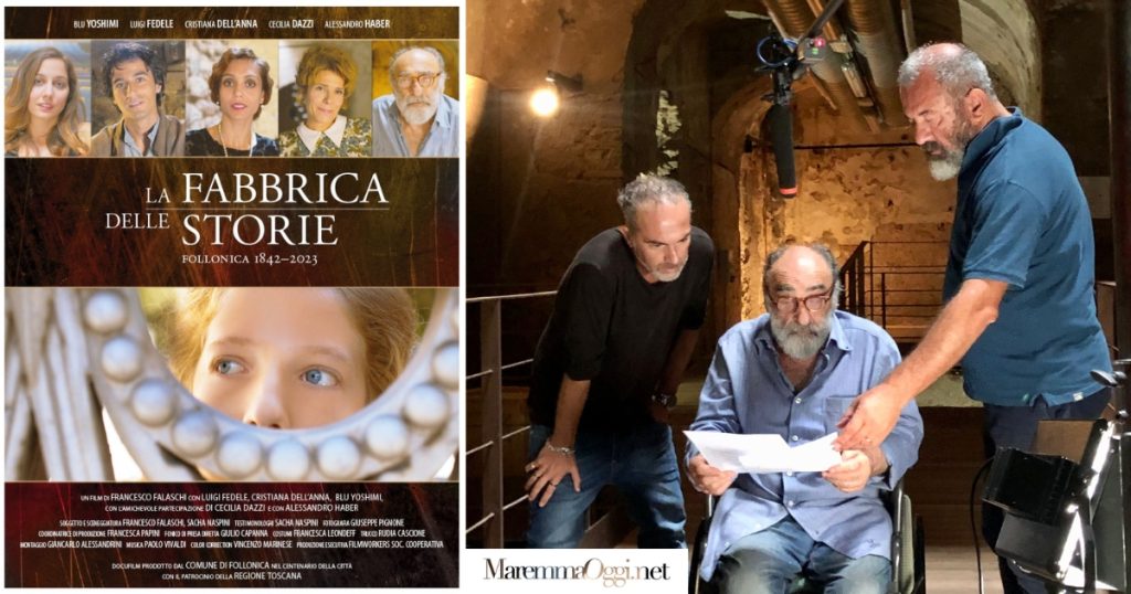 La fabbrica delle storie, film di Francesco Falaschi con sceneggiatura di Sacha Naspini, nella foto con Haber