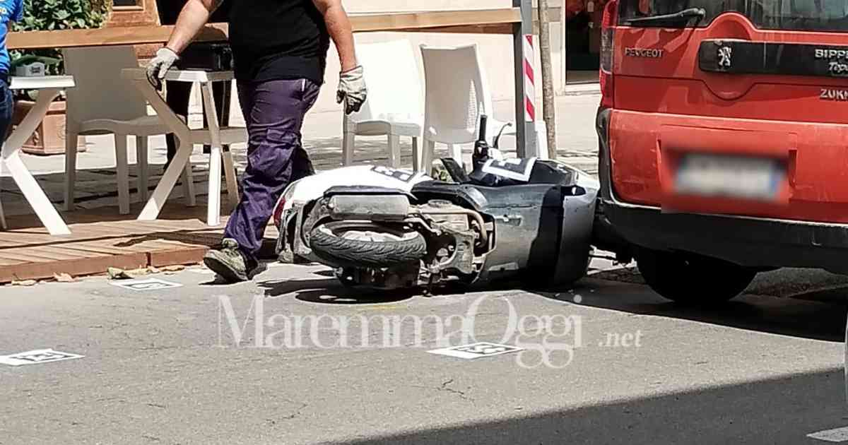 Scontro tra un'auto e una moto, feriti due ragazzi | MaremmaOggi