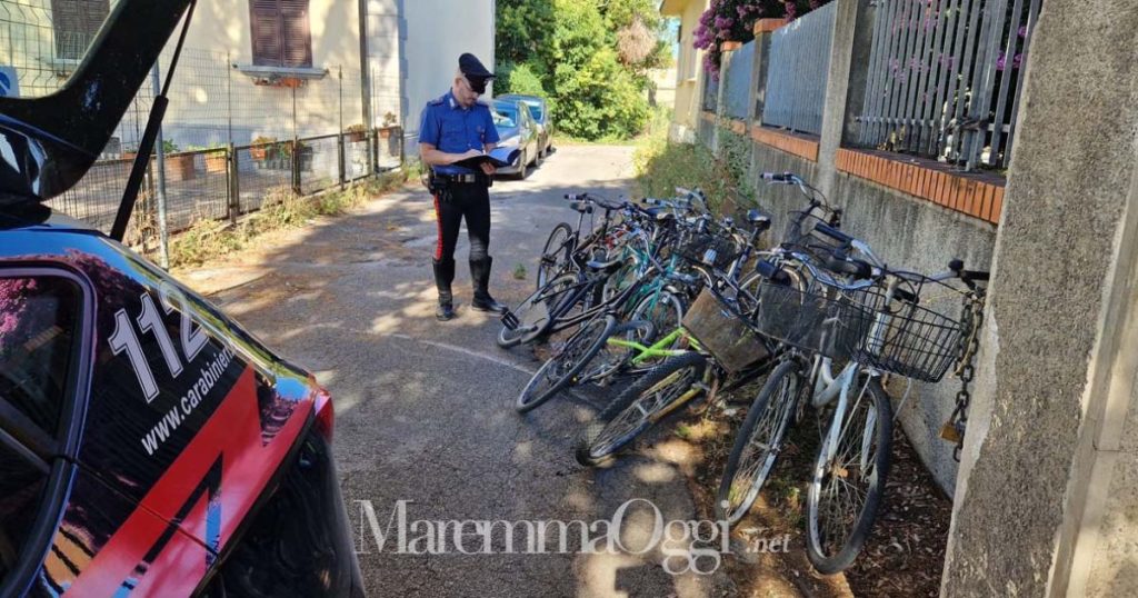 I carabinieri recuperano bici rubate a Follonica