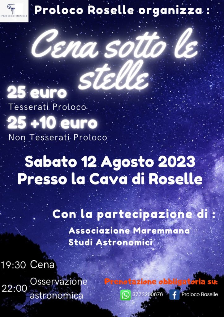 Cena sotto le stelle