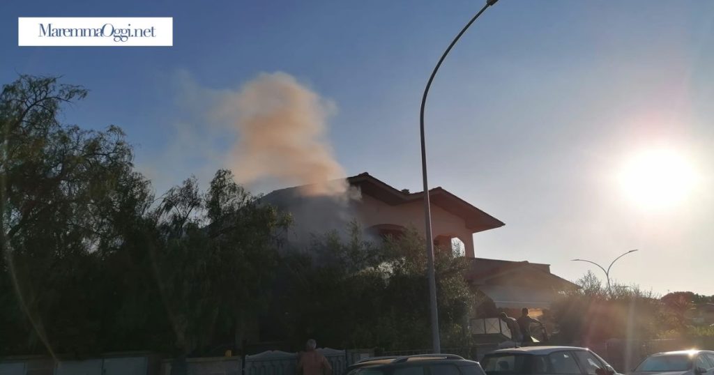 L'incendio nella villetta
