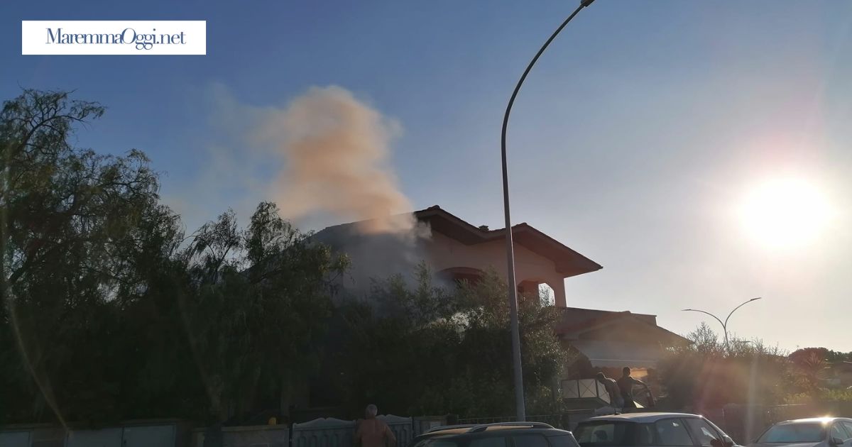 L'incendio nella villetta
