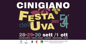 Locandina Festa dell'uva Cinigiano 2023