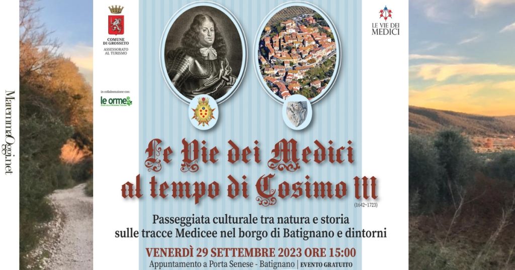 Le vie dei Medici al tempo di Cosimo III, l'iniziativa a Batignano