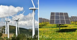 Un impianto eolico e uno fotovoltaico