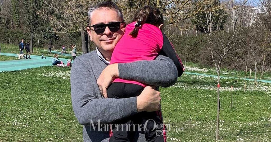 Vittorio Marchese con la figlia Aurora: la sua è stata una scelta di vita