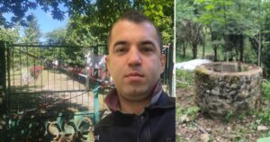 L'ingresso della villetta di Case Sallustri e il pozzo dove è stato ritrovato il corpo di Nicolas Del Rio