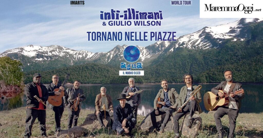 La locandina del concerto degli Inti Illimani e Giulio Wilson