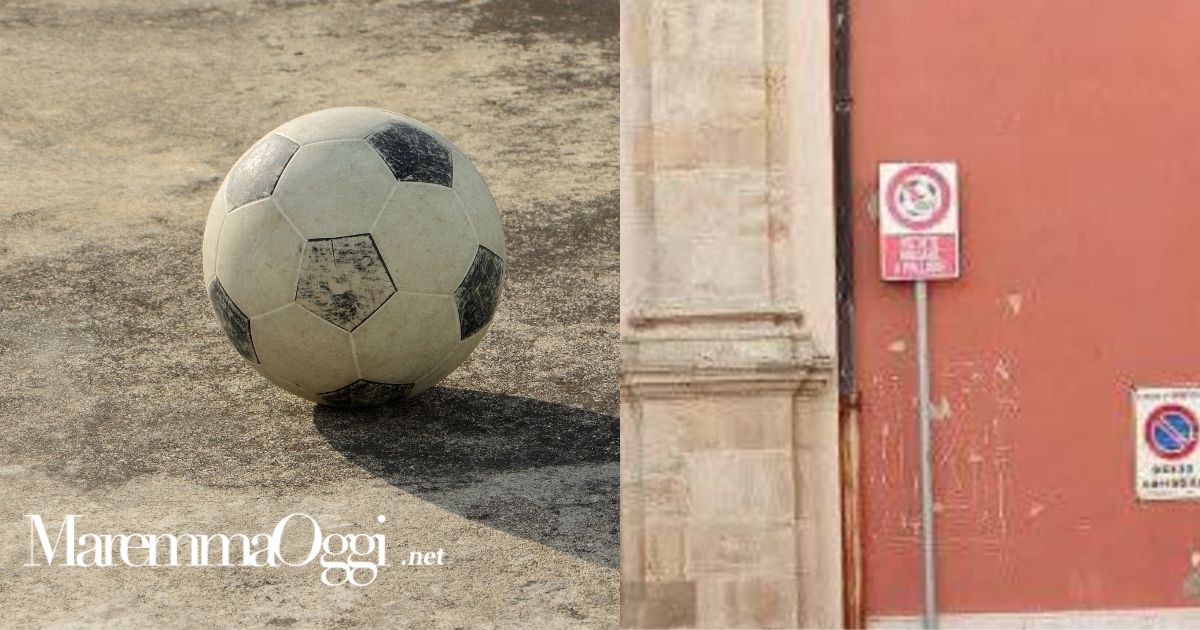 vietato il gioco del pallone