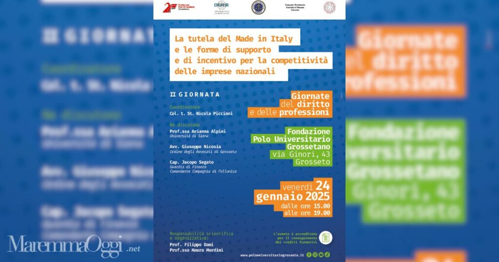 La locandina della “Giornate del diritto e delle professioni”