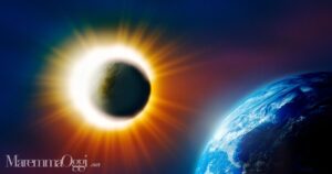 Un'eclissi parziale di sole (foto d'archivio)
