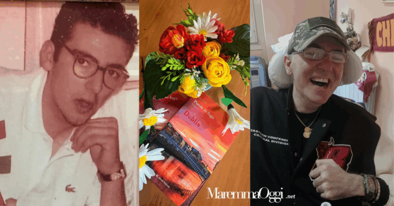 Cristian Cicerchia e il libro dove è pubblicata la sua poesia