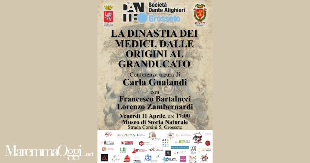 La locandina dell'evento "La dinastia dei medici, dalle origini al granducato"