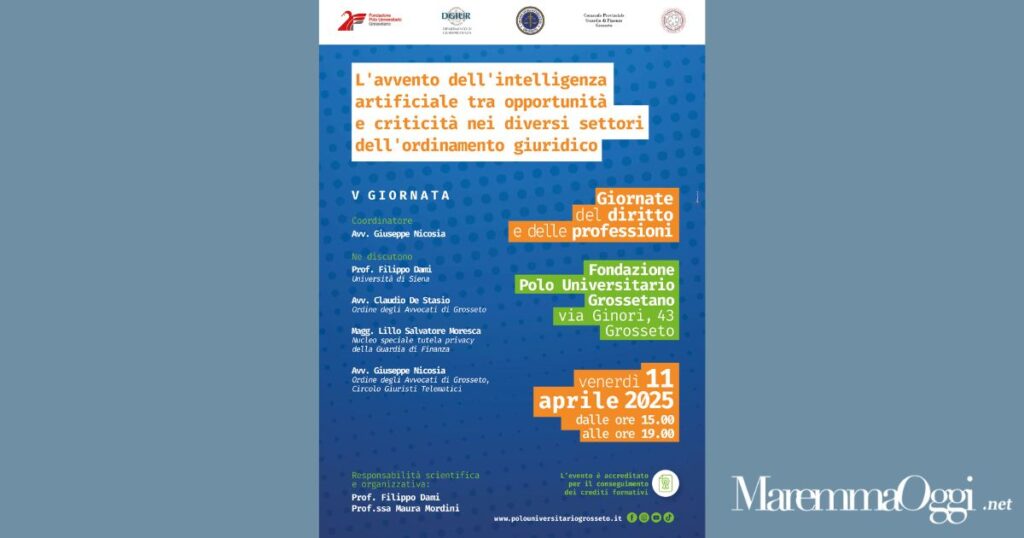 La locandina della “Giornate del diritto e delle professioni”