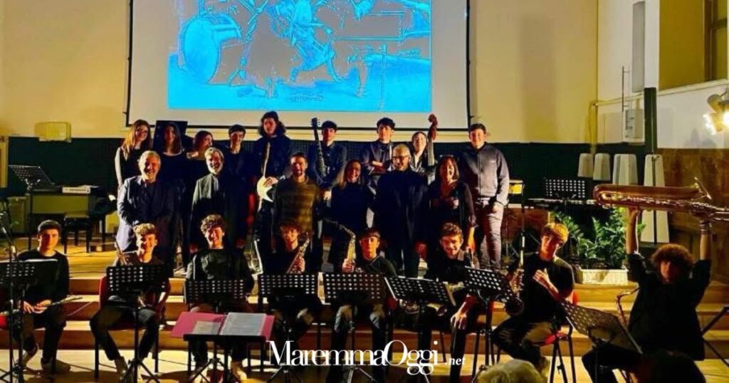 I ragazzi del progetto jazz del polo Bianciardi