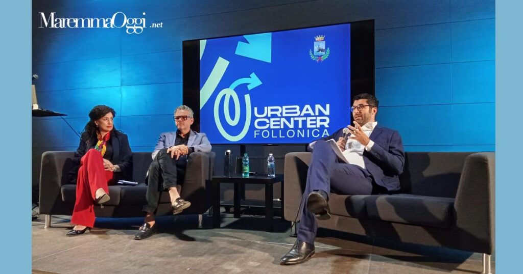 La dirigente Beatrice Parenti, l'architetto Davide Fantini e il sindaco Matteo Buoncristiani