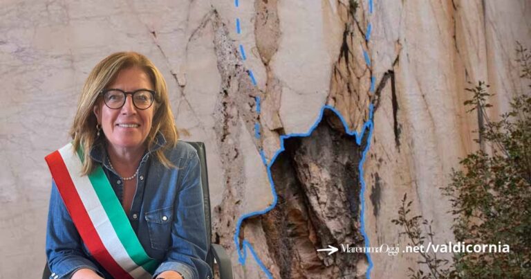 La cava di marmo del Romitorino e la sindaca di Castagneto, Sandra Scarpellini