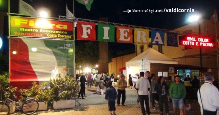 Una delle passate edizioni della Fiera mostra di Venturina