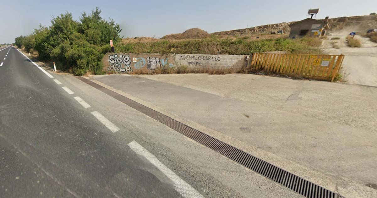 Il punto dove è avvenuto l'incidente