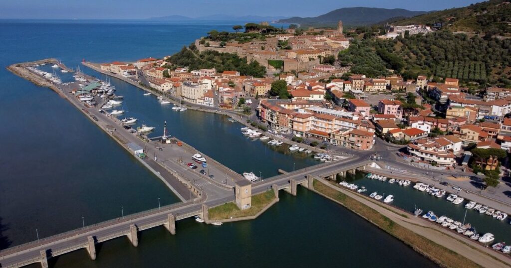 Panorama dall'alto di Castiglione della Pescaia