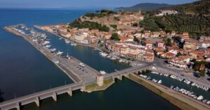 Panorama dall'alto di Castiglione della Pescaia