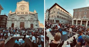 The BreakDown Challenge, due momenti delle gare in piazza Duomo a Grosseto