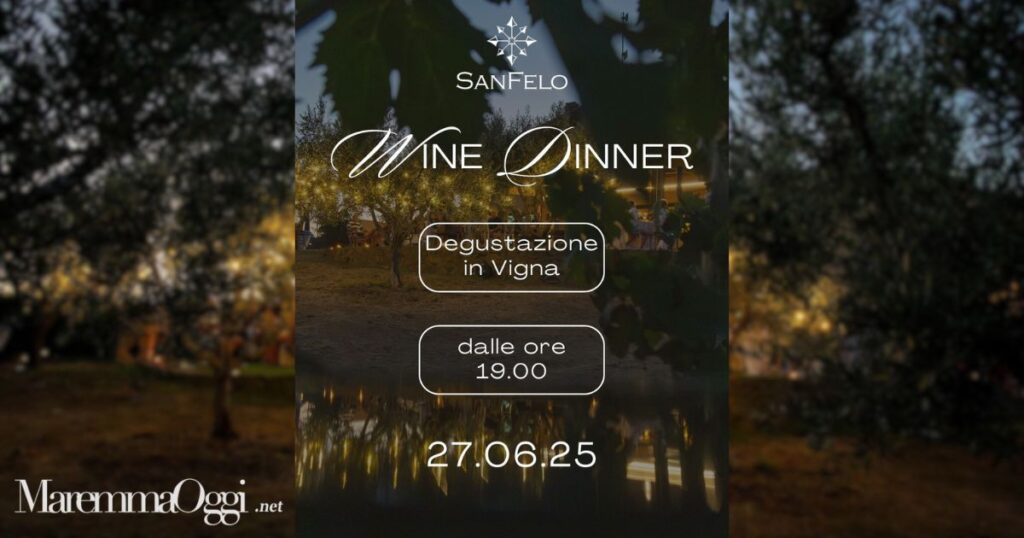 La locandina di "Wine diner" di San Felo