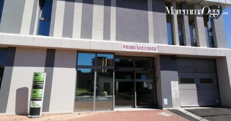 L'ingresso del Primo Soccorso di Follonica