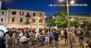 Uno scatto della notte Azzurra