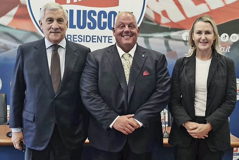 Vivarelli Colonna con Antonio Tajani e Deborah Bergamini