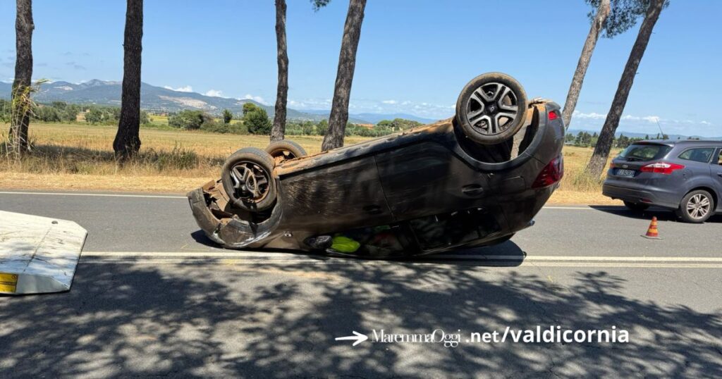 Un'altra immagine dell'incidente