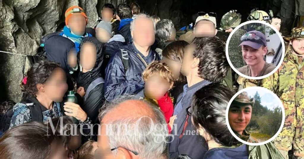 I turisti salvati, sopra Pietro Bracciali, sotto Filippo Fabrizi