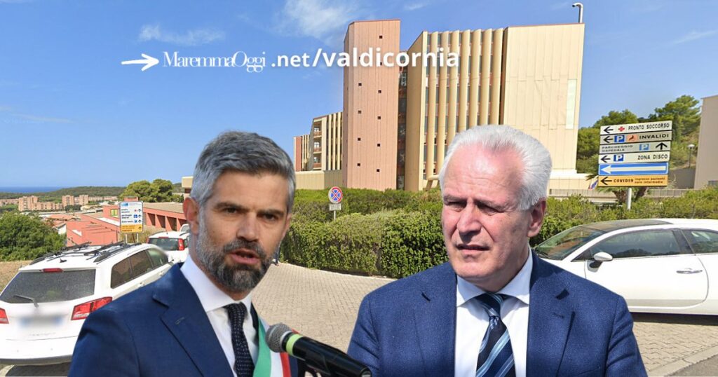 L'ospedale Villamarina, il sindaco Francesco Ferrari e il presidente Eugenio Giani