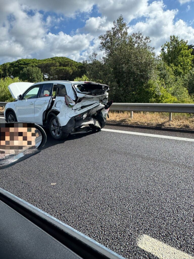 Una delle auto coinvolte