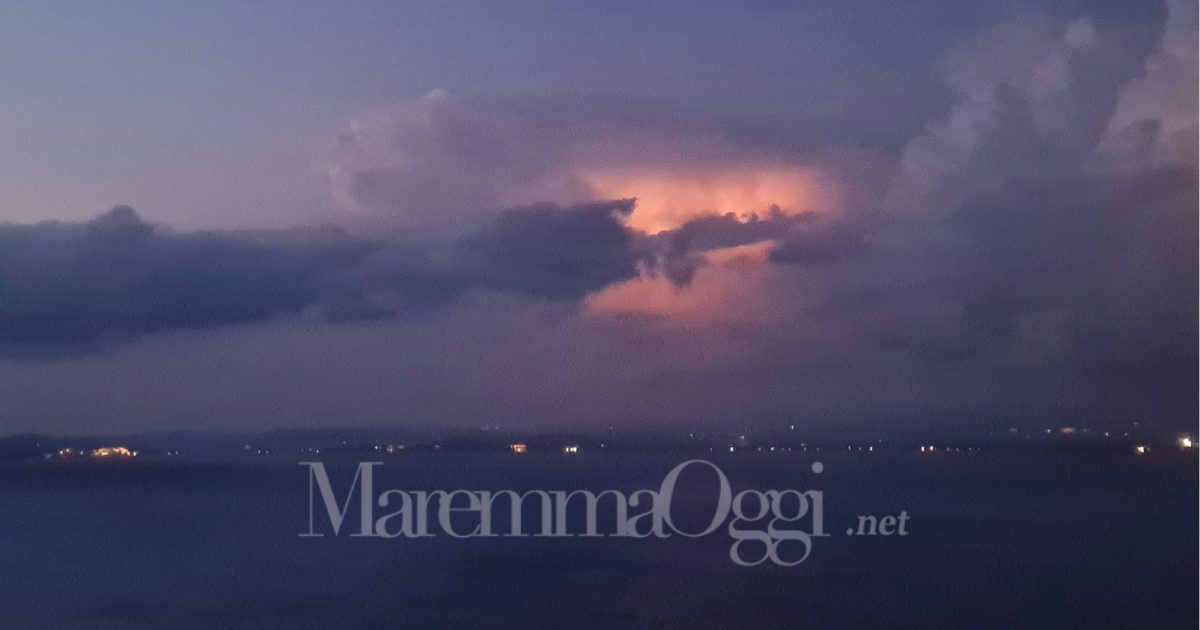 I fulmini da Porto Santo Stefano