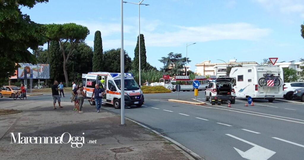 L'incidente di questa mattina presso la rotonda del Parco Centrale