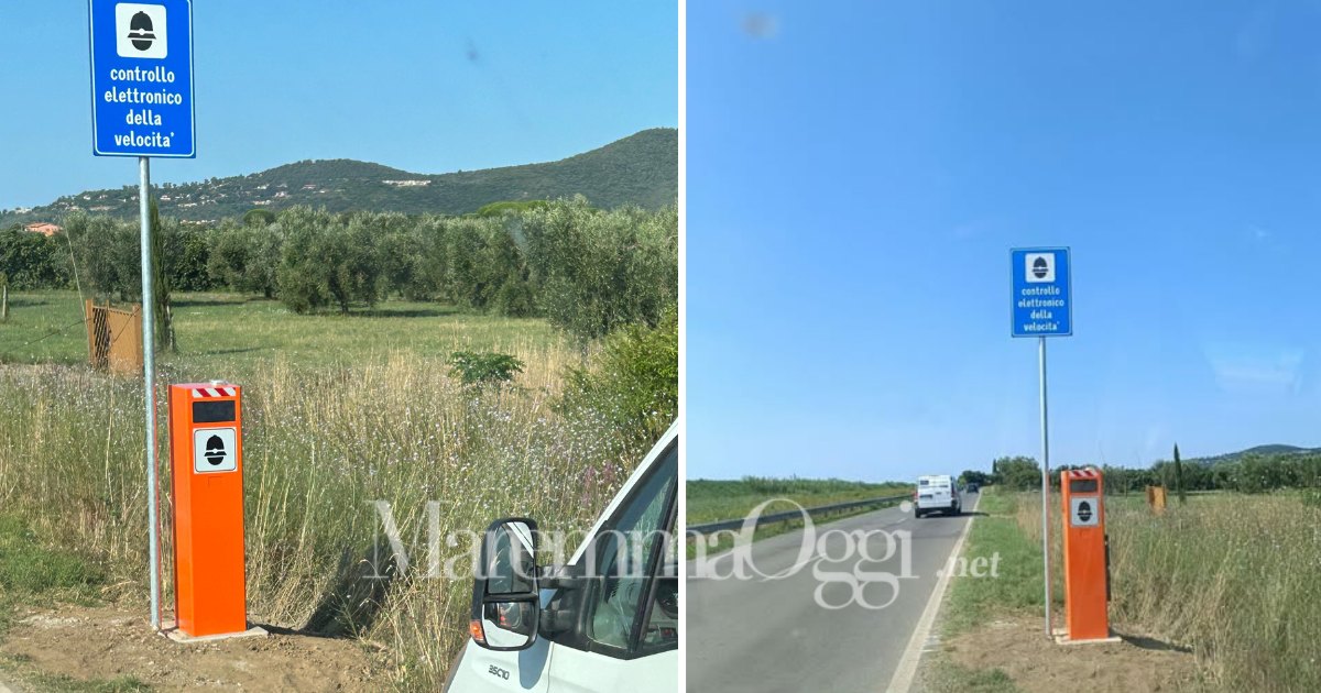 Altre due immagini dell'autovelox sulla Castiglionese