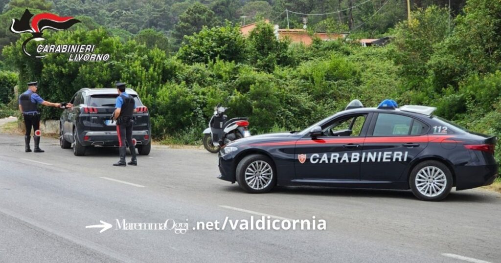 Saranno numerosi in tutta la Val di Cornia i punti di controllo dei carabinieri, anche con l'alcol test