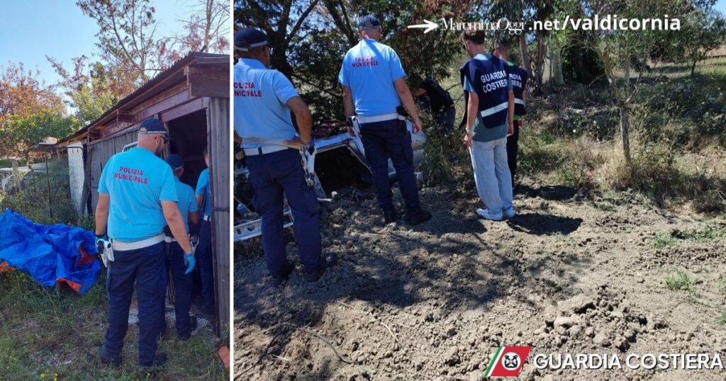 La Guardia costiera sequestra un'officina abusiva, insieme alla polizia municipale