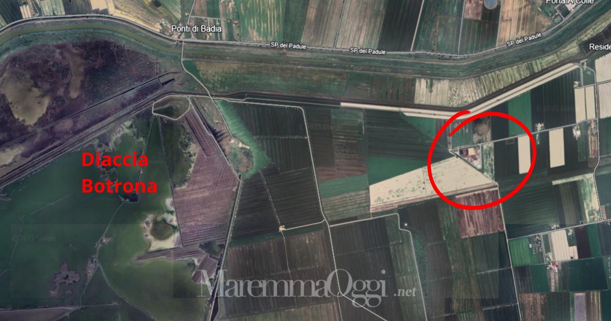 La posizione dell'impianto attuale