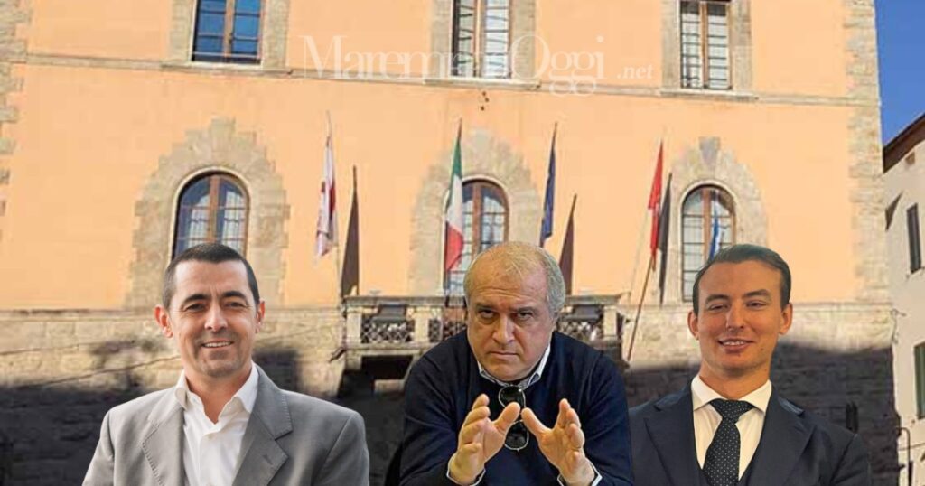 Scontro nella Lega: a sinistra Andrea Maule, commissario provinciale, a destra i vannacciani Bragaglia e Vasellini