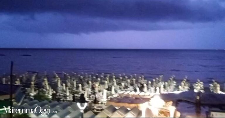 Il nubifragio su Follonica