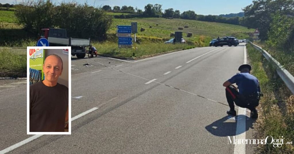 I rilievi dei carabinieri sul luogo dell'incidente e la vittima