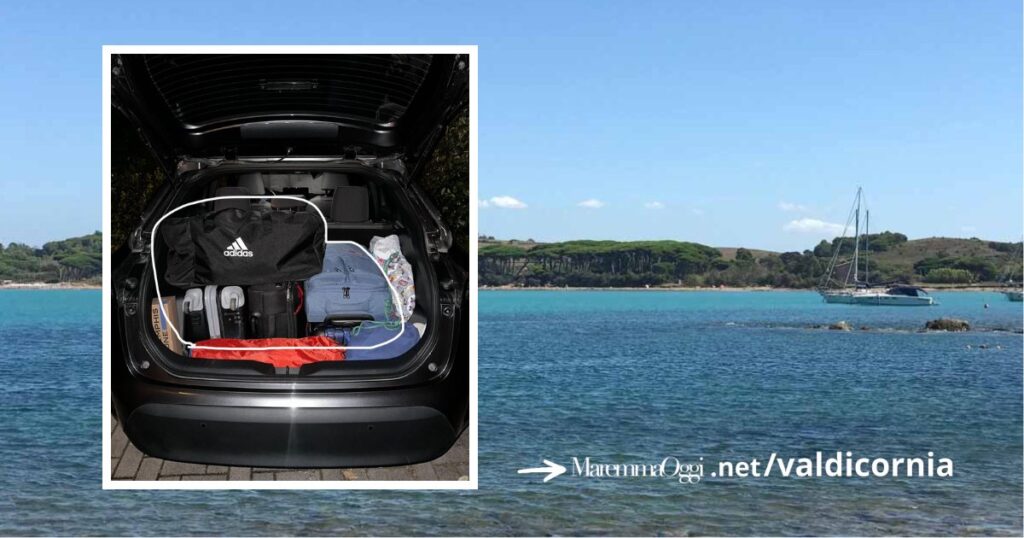 Ladri rubano valigie in un'auto parcheggiata a Baratti