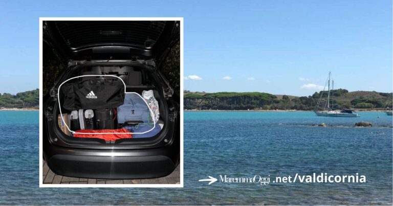 Ladri rubano valigie in un'auto parcheggiata a Baratti