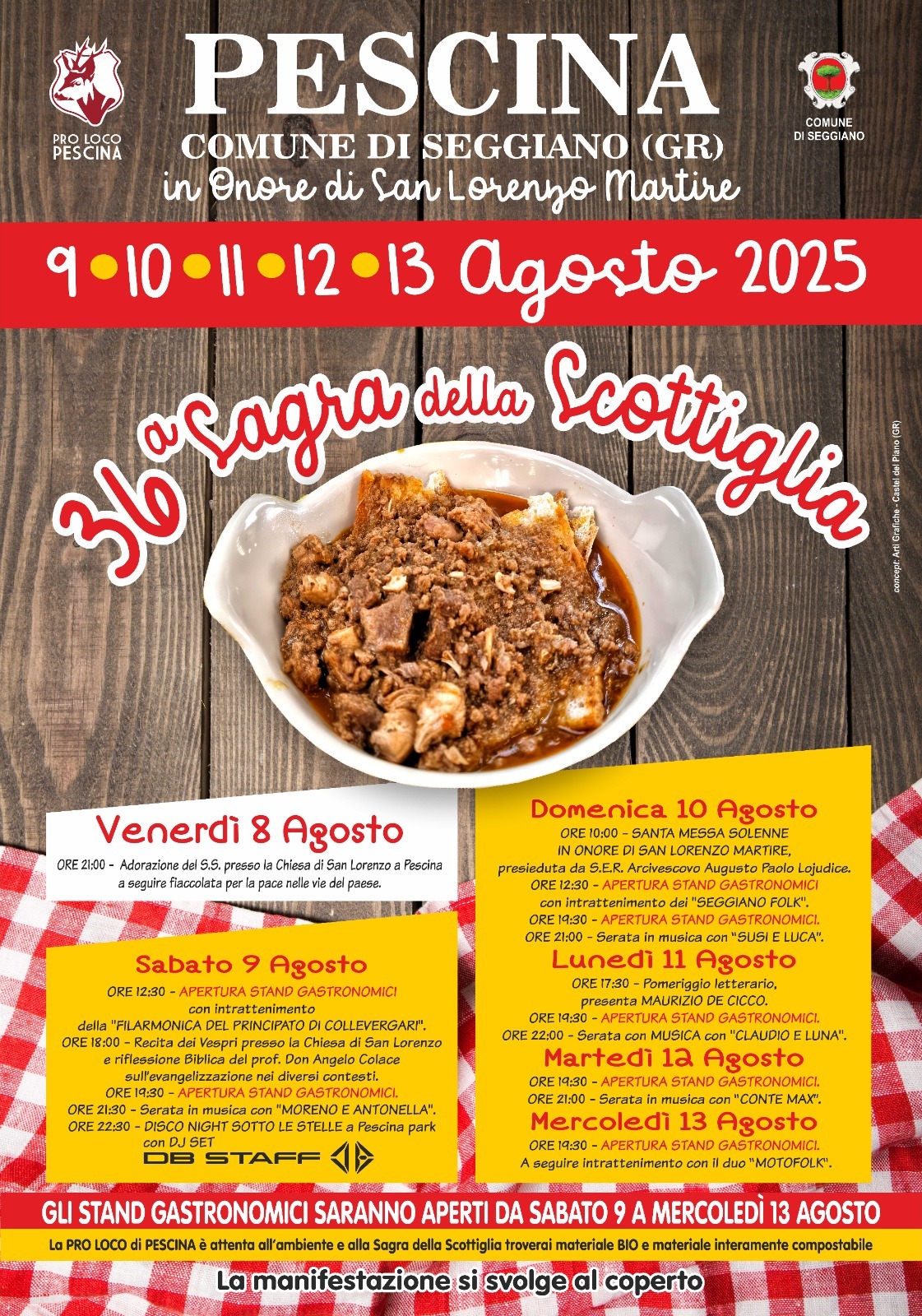 La locandina della sagra della scottiglia