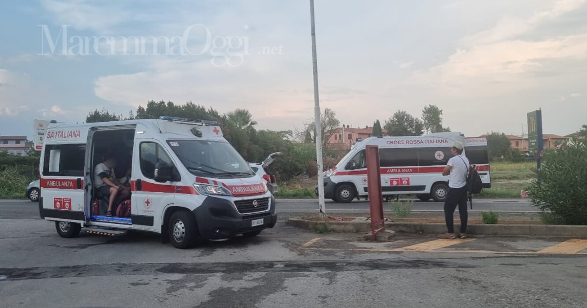 I soccorsi all'incidente in via Aurelia Sud